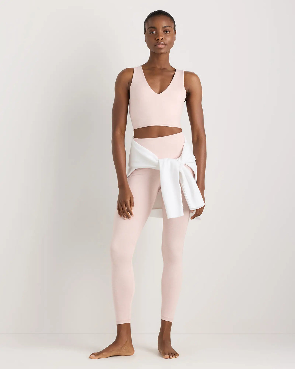 Ultra-Soft V-Neck Cropped Tank - US 2336