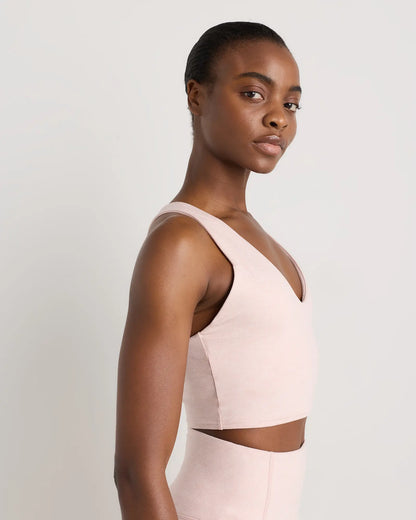 Ultra-Soft V-Neck Cropped Tank - US 2336