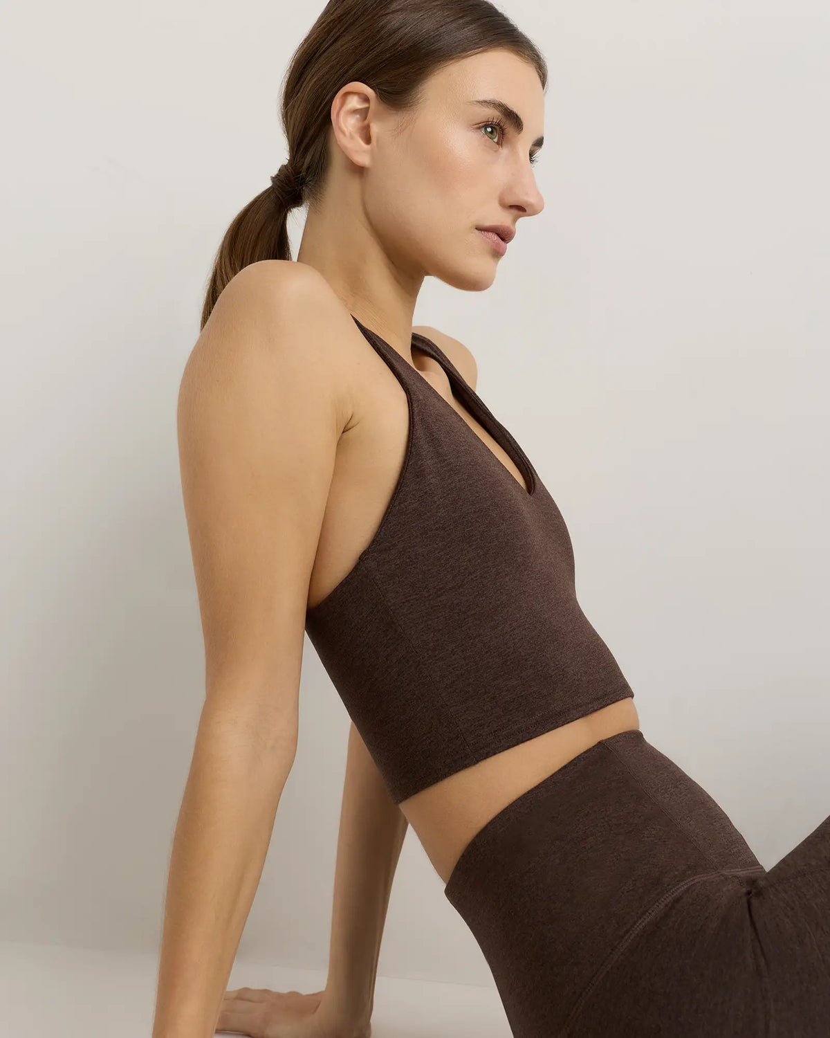 Ultra-Soft V-Neck Cropped Tank - US 3428