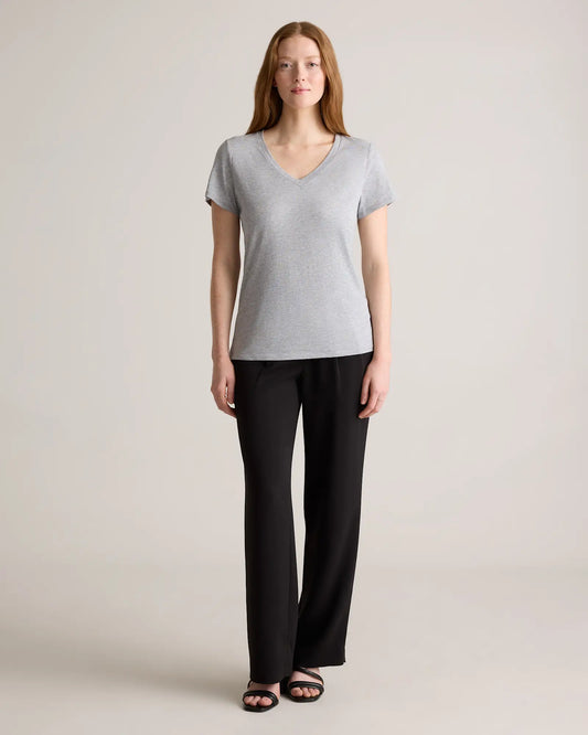 Cotton Modal V-Neck Tee - US 9600