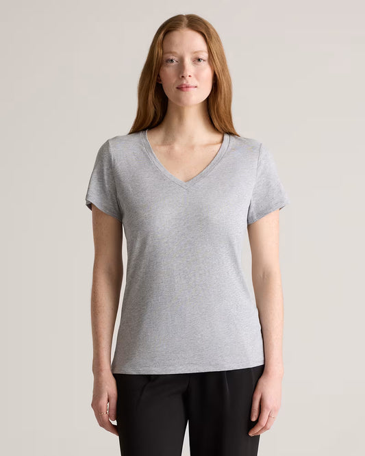 Cotton Modal V-Neck Tee - US 9600