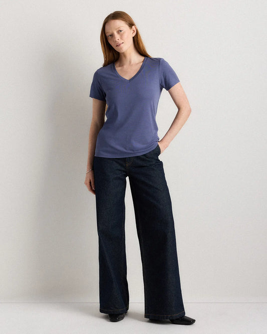 Cotton Modal V-Neck Tee - US 1097