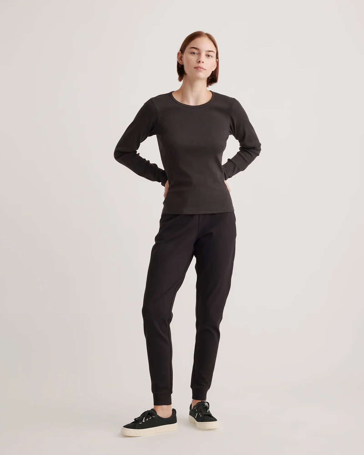 Organic Cotton Micro-Rib Long Sleeve Tee - US 4299