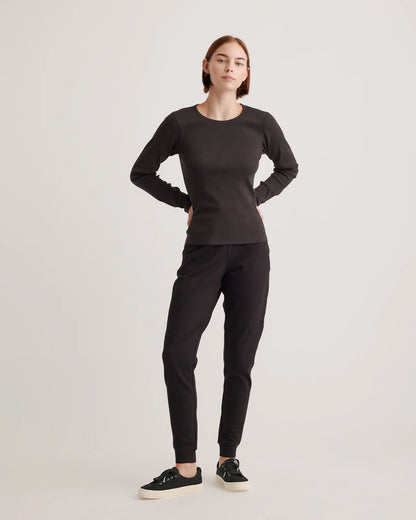 Organic Cotton Micro-Rib Long Sleeve Tee - US 4299