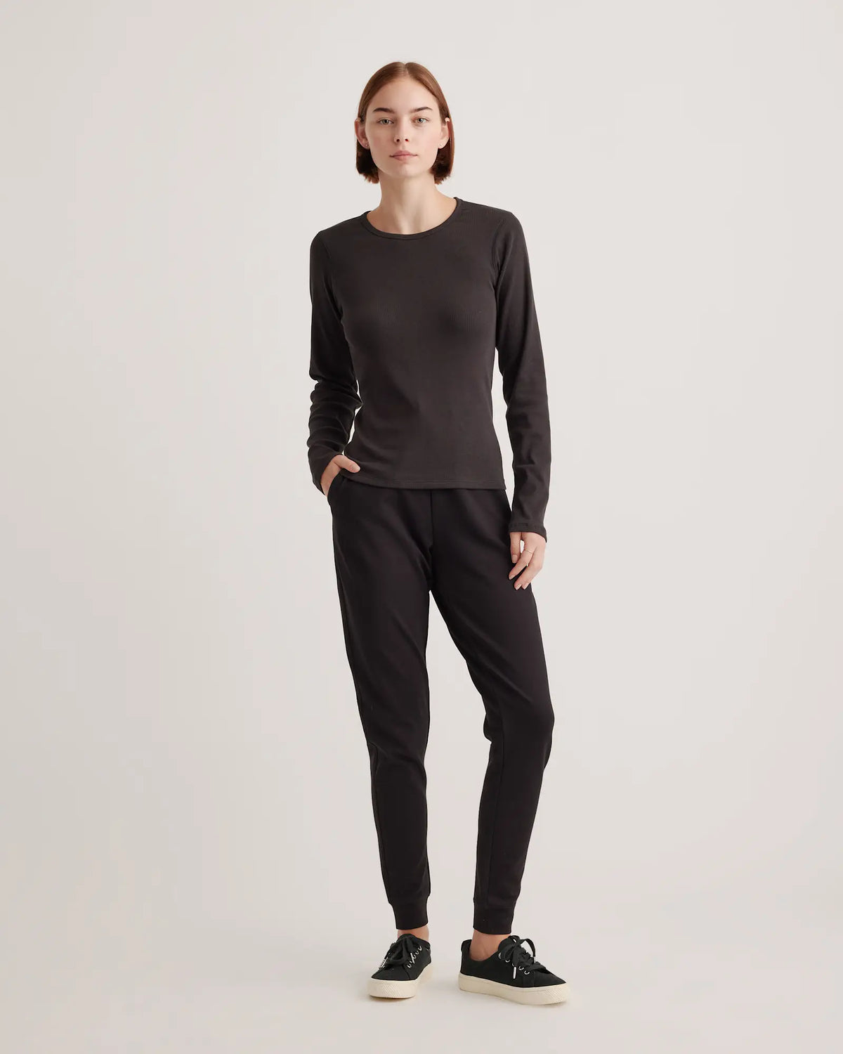 Organic Cotton Micro-Rib Long Sleeve Tee - US 4299