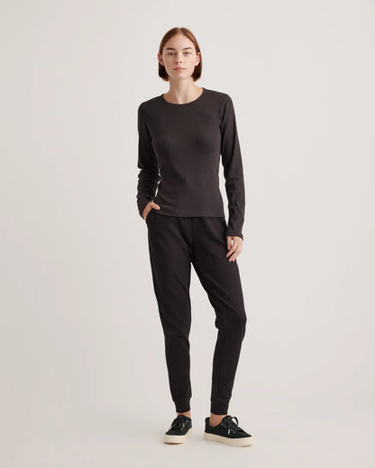 Organic Cotton Micro-Rib Long Sleeve Tee - US 4299