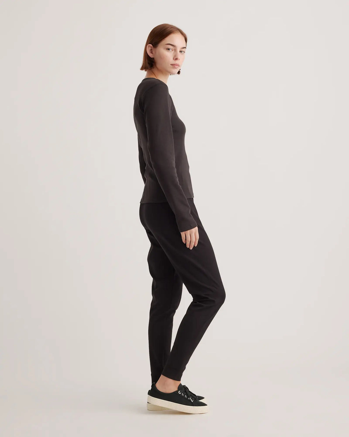 Organic Cotton Micro-Rib Long Sleeve Tee - US 4299