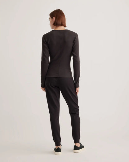 Organic Cotton Micro-Rib Long Sleeve Tee - US 4299