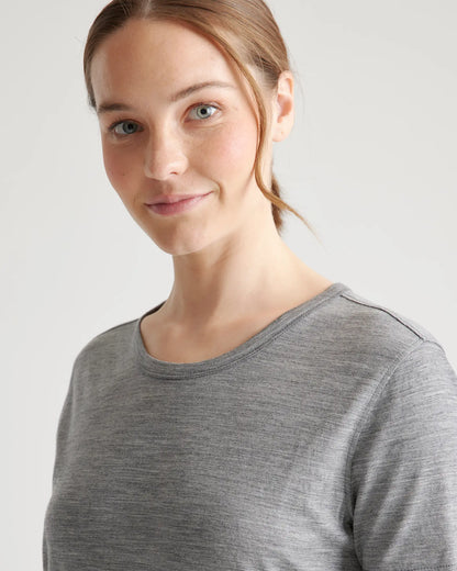 100% Merino Wool All-Season Base Layer Tee - US 9116