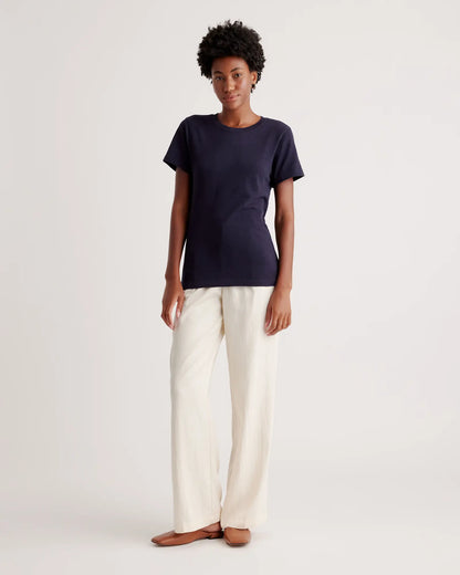 100% Organic Cotton Slub Crewneck Tee - US 9883