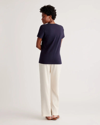 100% Organic Cotton Slub Crewneck Tee - US 9883