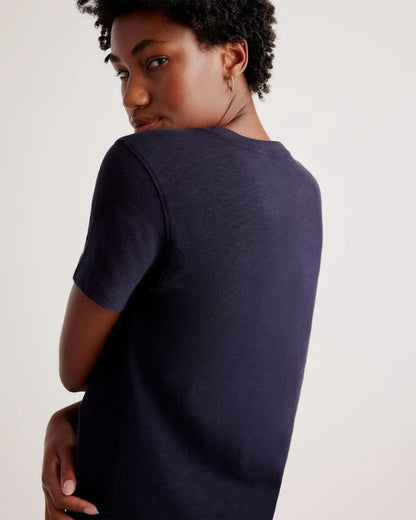 100% Organic Cotton Slub Crewneck Tee - US 9883