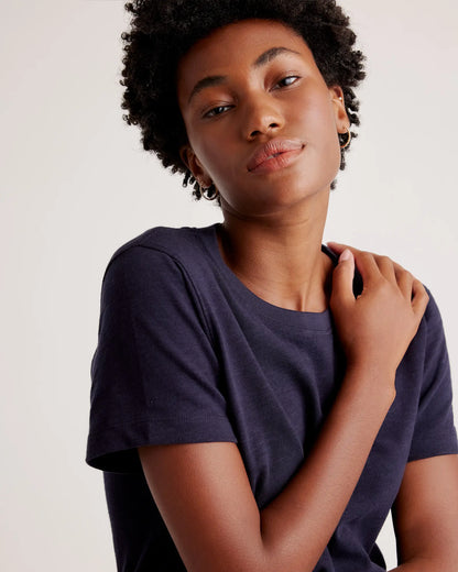 100% Organic Cotton Slub Crewneck Tee - US 9883