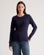 100% Organic Cotton Slub Long Sleeve Tee - US 4418