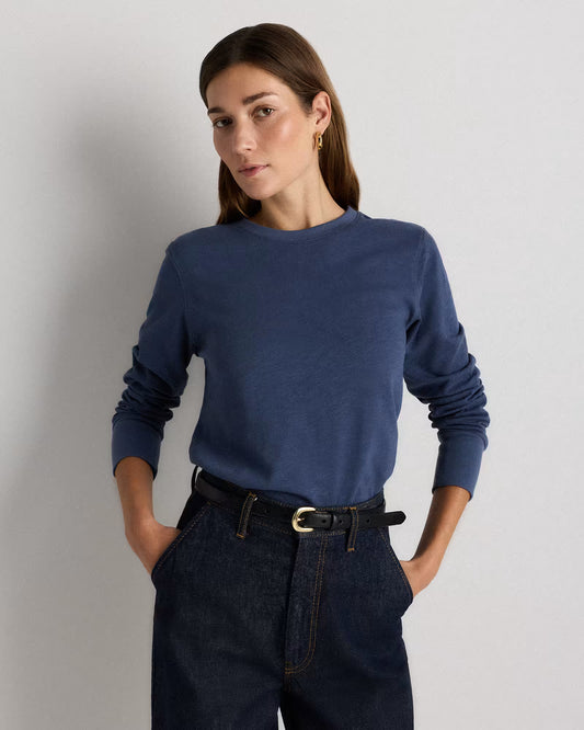 100% Organic Cotton Slub Long Sleeve Tee - US 7260