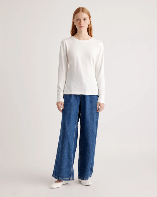 100% Organic Cotton Slub Long Sleeve Tee - US 3931