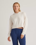 Brushed Lounge Cropped Pullover Hoodie - US 5124