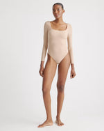 Second Skin Square Neck Long Sleeve Bodysuit - US 9842
