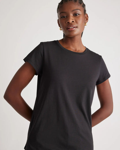 Cotton Modal Crew Neck Swing Tee - US 1116