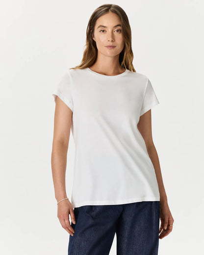 Cotton Modal Crew Neck Swing Tee - US 7346