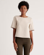 Ultra-Stretch Ponte Short Sleeve Top - US 1995