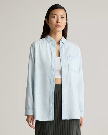 Distressed Denim Oversized Shirt - US 8340