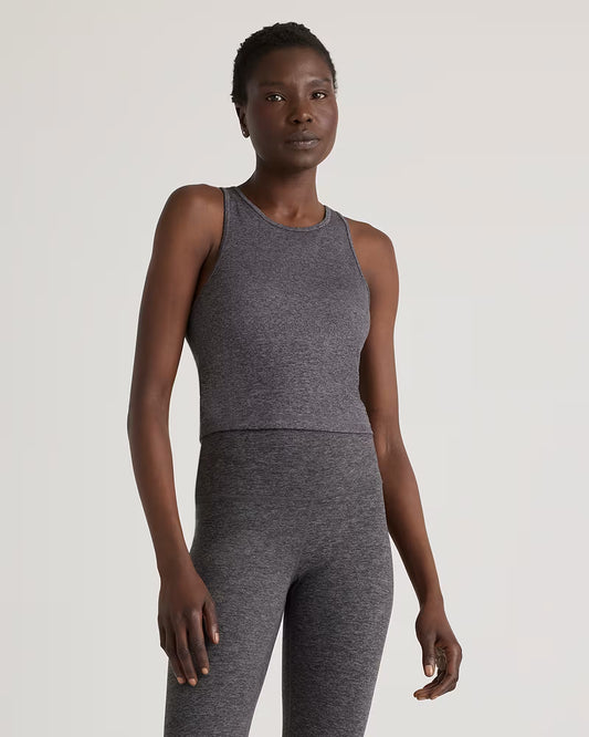 Ultra-Soft High Neck Cropped Tank - US 6581
