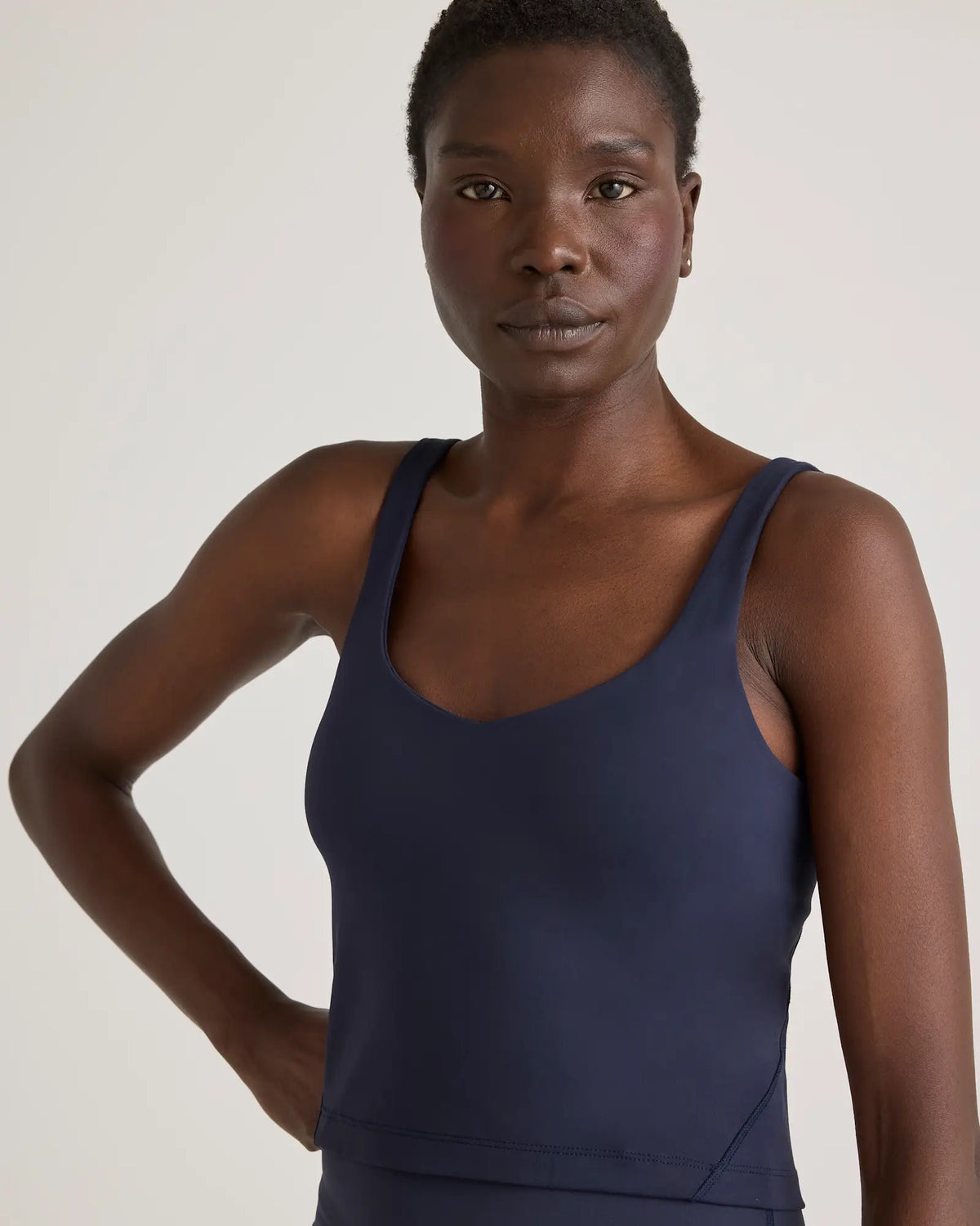 Ultra-Form V-Neck Cropped Tank - US 4261