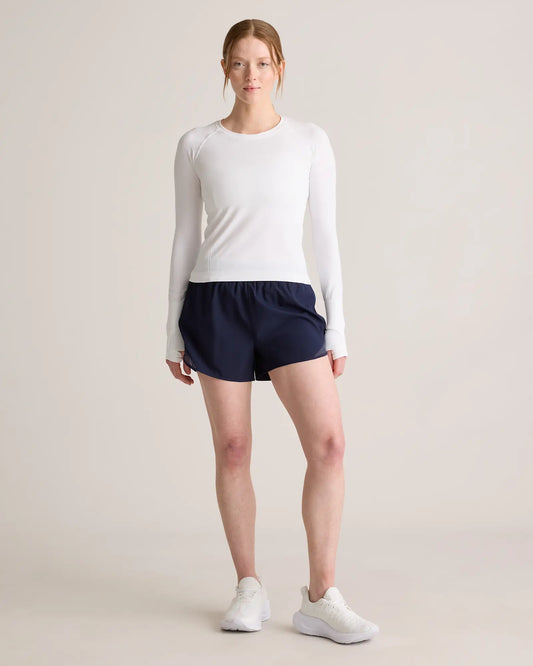 Seamless Waist-Length Long Sleeve Top - US 9966