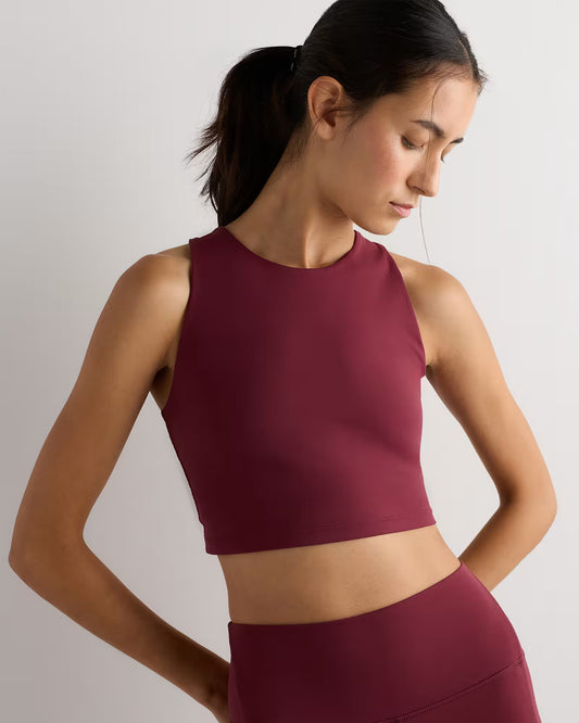 Ultra-Form High-Neck Cropped Tank - US 1049
