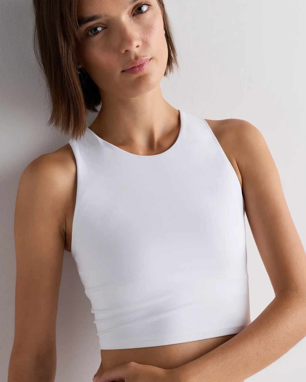 Ultra-Form High-Neck Cropped Tank - US 4082