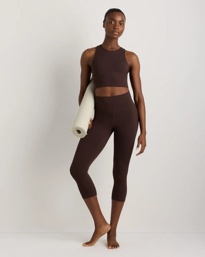 Ultra-Form High-Neck Cropped Tank - US 7784