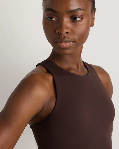 Ultra-Form High-Neck Cropped Tank - US 7784