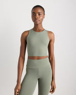 Ultra-Form High-Neck Cropped Tank - US 7534