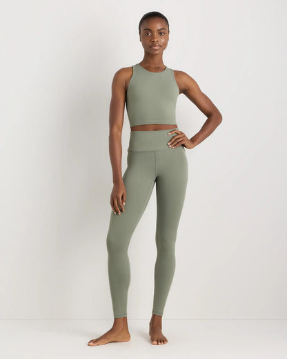 Ultra-Form High-Neck Cropped Tank - US 7534