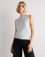 Stretch Cotton Jersey Boat Neck Tank - US 5078