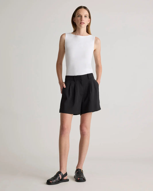 Stretch Cotton Jersey Boat Neck Tank - US 6642