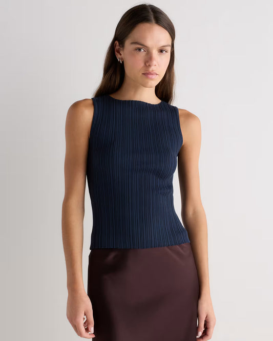Cotton Cashmere Ribbed Tank - US 1445