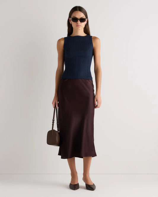 Cotton Cashmere Ribbed Tank - US 1445