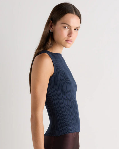 Cotton Cashmere Ribbed Tank - US 1445