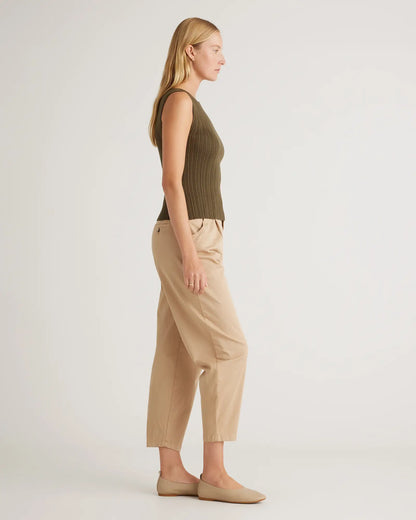 Cotton Cashmere Ribbed Tank - US 3899