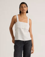 100% European Linen Square Neck Tank - US 4429