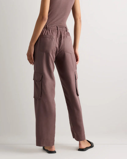 Vintage Wash Tencel Drawstring Cargo Pants - US 2205