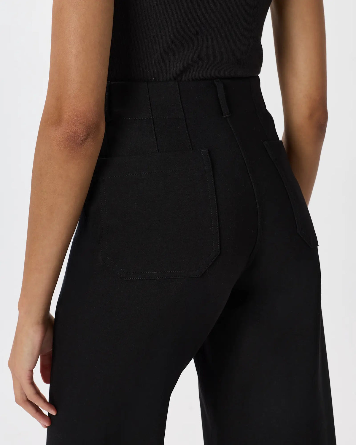 Ultra-Stretch Ponte Cropped Wide Leg Pants - US 4065