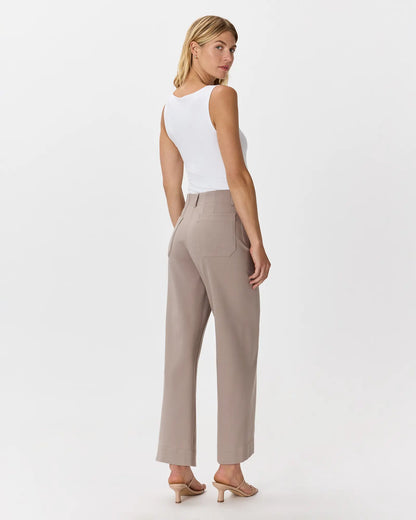 Ultra-Stretch Ponte Cropped Wide Leg Pants - US 9243