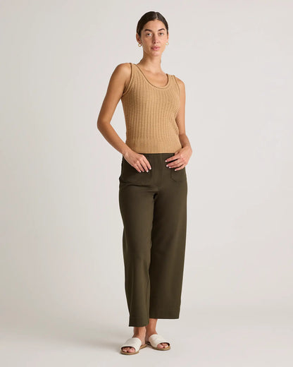 Ultra-Stretch Ponte Cropped Wide Leg Pants - US 2884