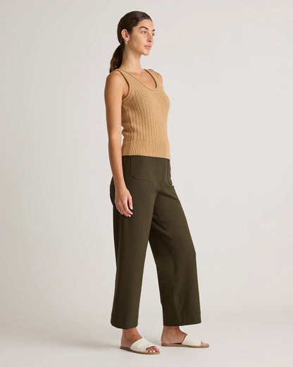 Ultra-Stretch Ponte Cropped Wide Leg Pants - US 2884