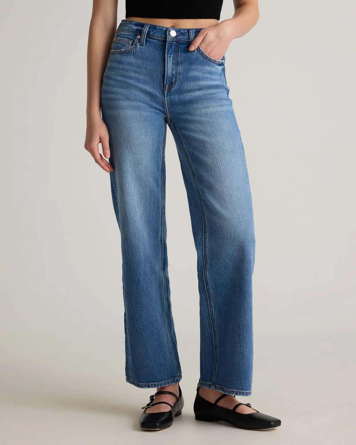 Bella Stretch Relaxed Straight Jeans - US 9169
