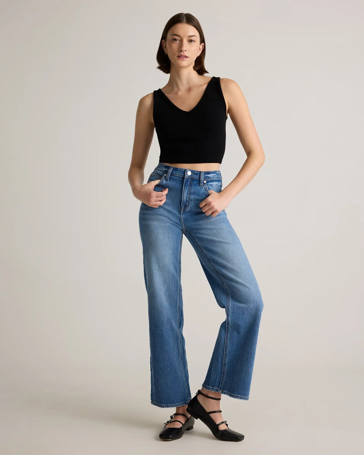 Bella Stretch Relaxed Straight Jeans - US 9169