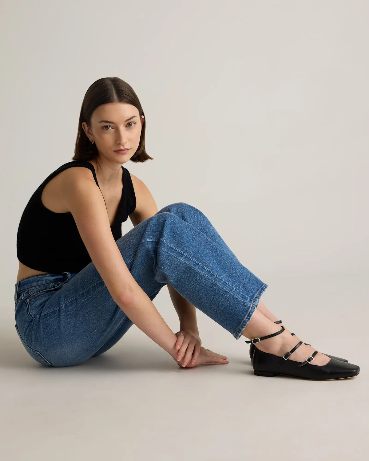 Bella Stretch Relaxed Straight Jeans - US 9169